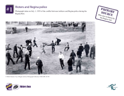 Rioters and Regina police - The Critical Thinking Consortium