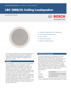 LBC 3086/41 Ceiling Loudspeaker