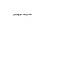 Nationalism and Ethnic Conflict