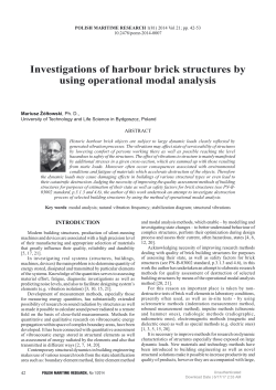 Investigations of harbour brick structures by using