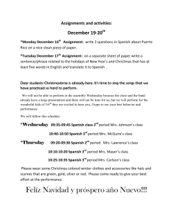 Fel&iacute;z Navidad y pr&oacute;spero a&ntilde;o Nuevo!!!