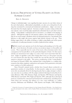 judicial perceptions of voting fluidity on state supreme courts