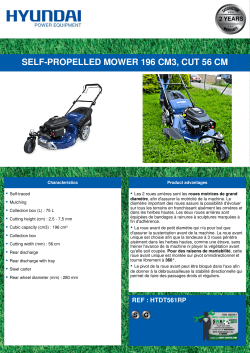 SELF-PROPELLED MOWER 196 CM3, CUT 56 CM