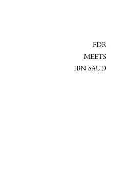 FDR meets Ibn Saud