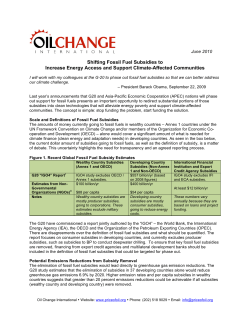 Shifting Fossil Fuel Subsidies to Increase Energy Access and