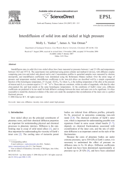 Interdiffusion of solid iron and nickel at high pressure
