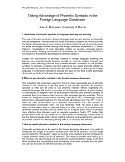 Taking Advantage of Phonetic Symbols in the Foreign