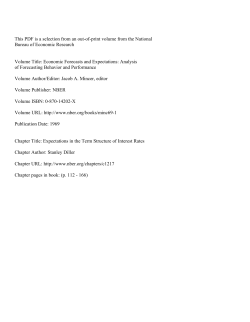 Expectations in the Term Structure of Interest Rates