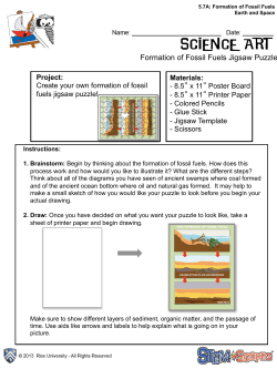 Formation of Fossil Fuels Jigsaw Puzzle