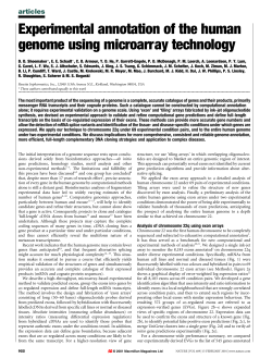 Experimental annotation of the human genome