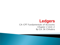 Ledger Accounts - ICAI Knowledge Gateway