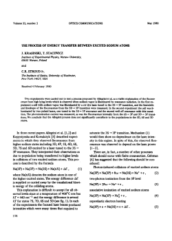 and C.R. STROUD Jr. In three recent papers Allegrini et al. [ 1,2] and