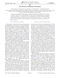 Bose-Einstein Condensation of Strontium