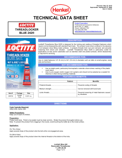 Blue 242 - Loctite