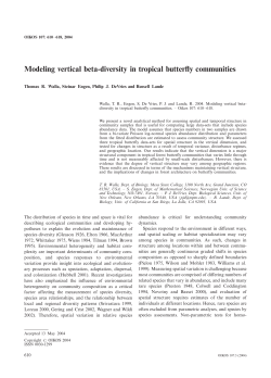 Modeling vertical beta-diversity in tropical butterfly communities