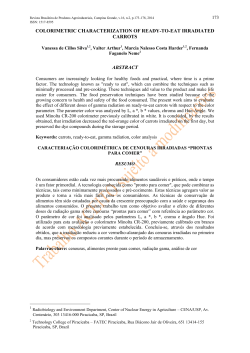 Colorimetric characterization of ready-to