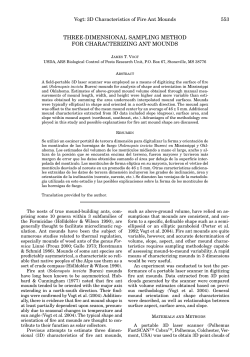 three-dimensional sampling method for characterizing ant