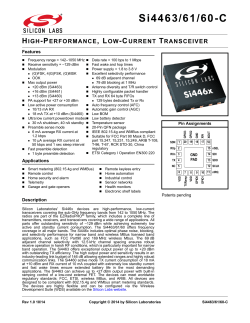 Si4463/61/60-C