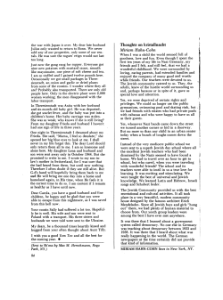 Thoughts on kristallnacht | Miriam Hahn