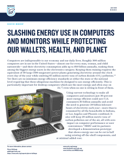 NRDC: Slashing energy use in computers and monitors while