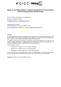 Study on the determination of optimal parameters for the simulation