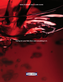 Caring for your Sub-Zero and everything in it.