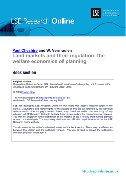 Land markets and their regulation