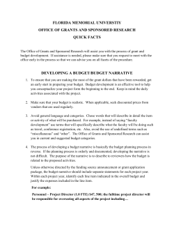 Grant Office Quick Facts - Florida Memorial University