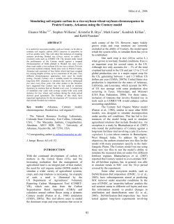 41 Simulating soil organic carbon in a rice-soybean