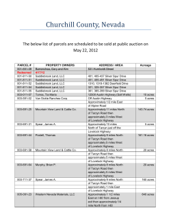 List of Properties - ChurchillCounty.org