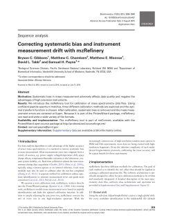 Correcting systematic bias and instrument measurement drift with