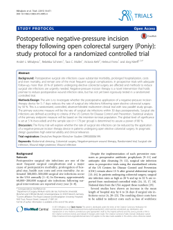 Postoperative negative-pressure incision therapy following open