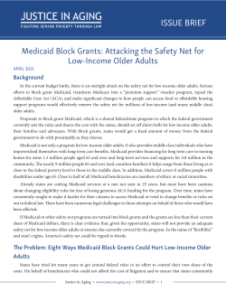 Issue Brief - Justice in Aging
