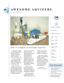 Study Guide - Groundwater Foundation
