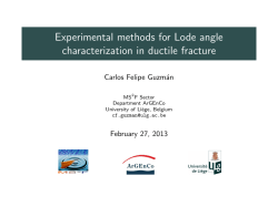 Experimental methods for Lode angle characterization - ORBi