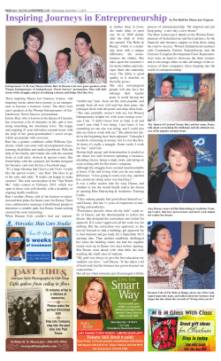 Inspiring Journeys in Entrepreneurship by Pat Hall for Moose Jaw