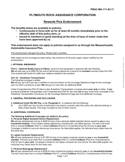 PLYMOUTH ROCK ASSURANCE