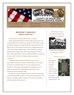 benedict arnold - Rockland County Veterans Service Agency