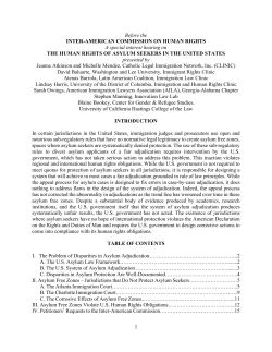 1 Before the INTER-AMERICAN COMMISSION ON HUMAN RIGHTS