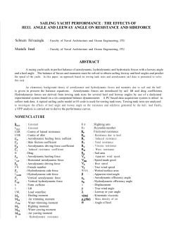 Sailing Yacht Performance: the Effects of Heel Angle and Leeway