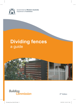 Dividing fences