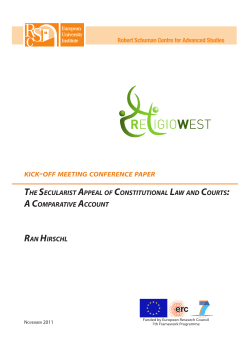 The Secularist Appeal of Constitutional Law and Courts