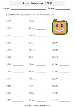 Round to Nearest 1000