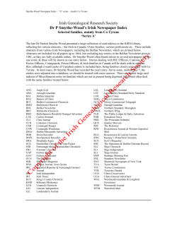 Irish Genealogical Research Society