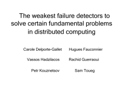 The weakest failure detectors to solve certain fundamental problems
