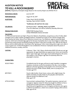 to kill a mockingbird