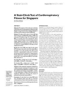 A Stair-Climb Test of Cardiorespiratory Fitness for