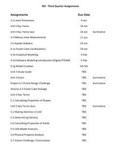 IED - Third Quarter Assignments Assignments Due Date 9