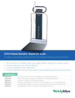 5702 Mobile Bariatric Stand-On Scale