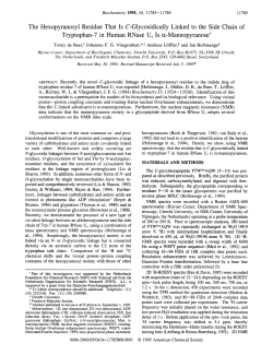 The Hexopyranosyl Residue That Is C